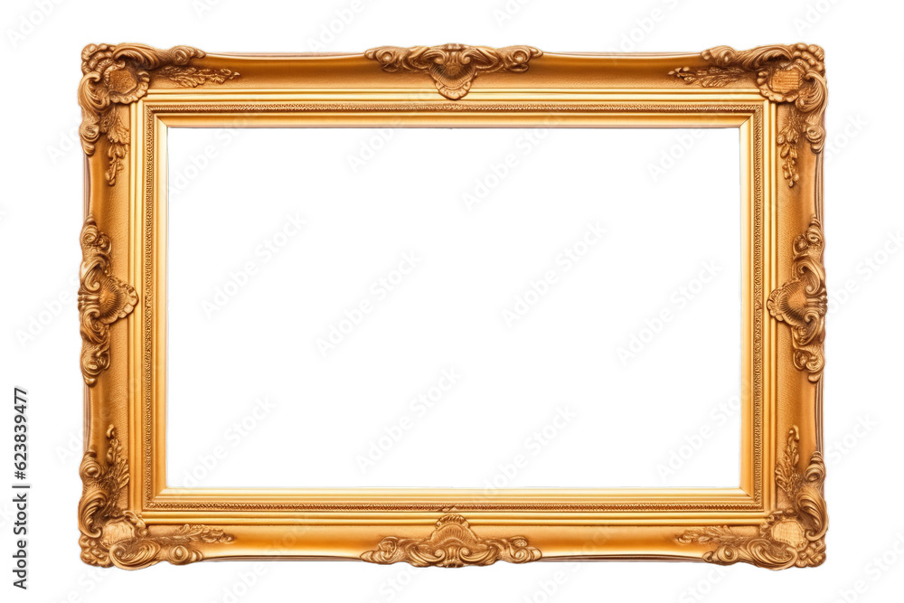 Wooden painting frame isolated on transparent background (PNG) Wooden painting frame isolated on transparent background (PNG)