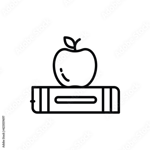 Wallpaper Mural Apple on book Torontodigital.ca