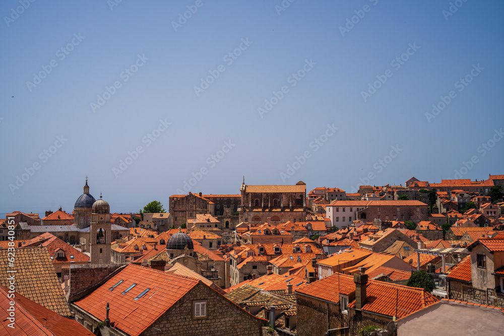 Terracotta roofs in the old town of Dubrovnik, Croatia Terracotta roofs in the old town of Dubrovnik, Croatia