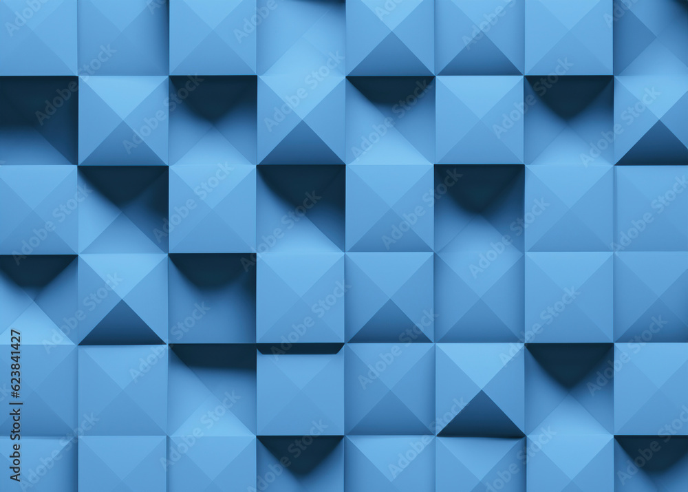 Abstract Geometric Figures in 3D: Modern Composition with Vibrant Colors on Blue Background, Contemporary Art Abstract Geometric Figures in 3D: Modern Composition with Vibrant Colors on Blue Background, Contemporary Art
