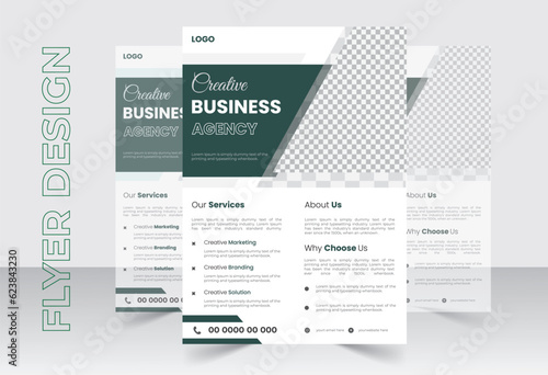 business flyer design template