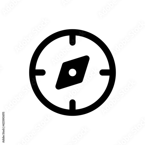 Compass icon, discover icon symbol - explore, orientation, navigation, direction, icons. web vector icon