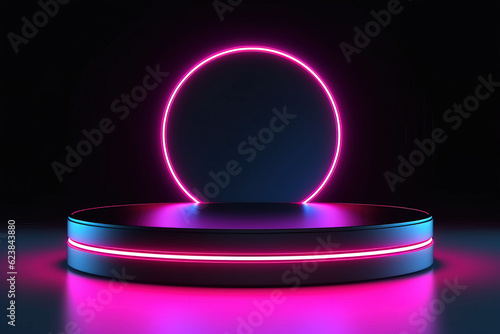 vector neon lights background style