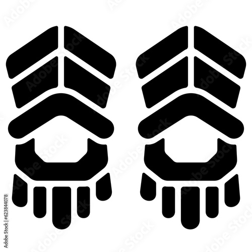 gauntlets glyph icon