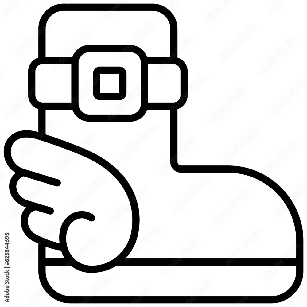boot outline icon boot outline icon