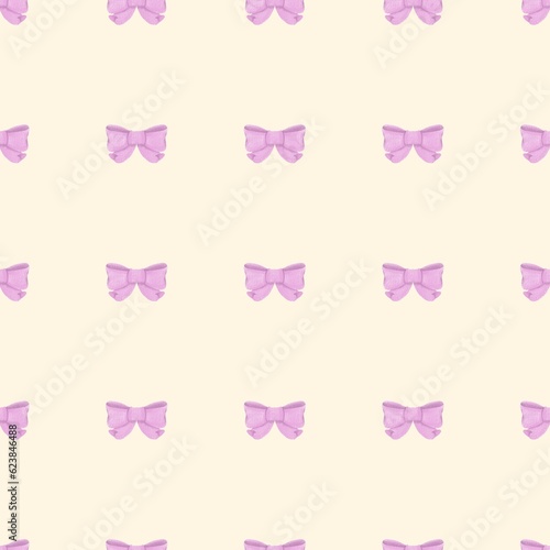 pattern with pink ribbon