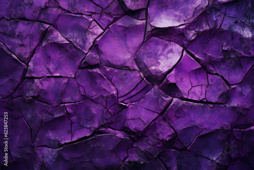 Abstract Purple Cracked Rock Background