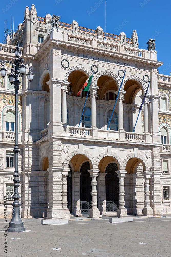 City Hall, Palazzo del Municipio, Trieste, Italy. Trieste Government palace