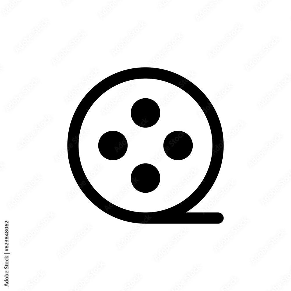 film reel icon, camera tape symbol . media player video film roll icons film reel icon, camera tape symbol . media player video film roll icons