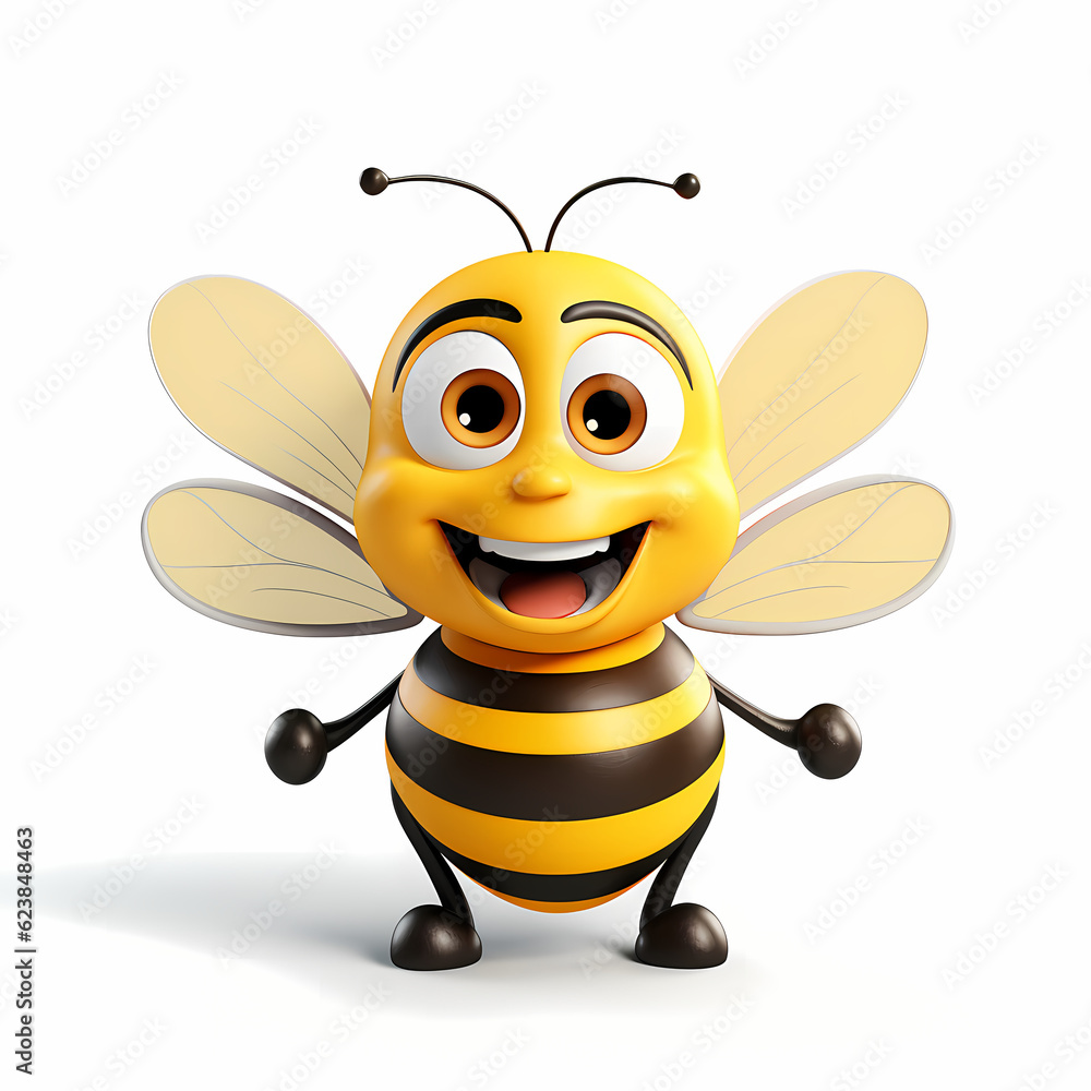Bee Cartoon Illustration Bee Cartoon Illustration