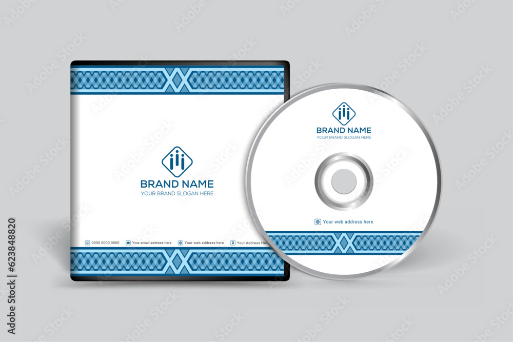 Corporate blue  CD cover design