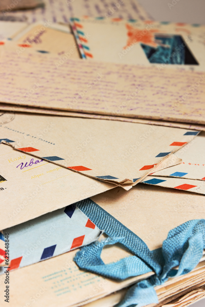 Fototapeta premium Old postal correspondence