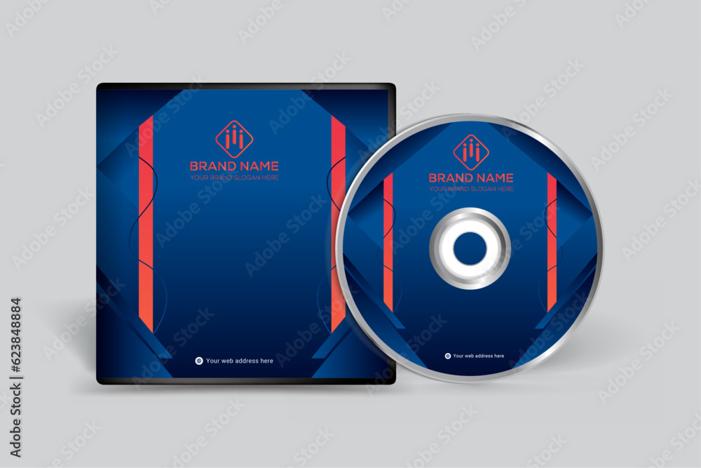 Elegant modern CD cover template