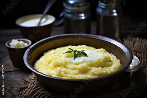Millet porridge with butter