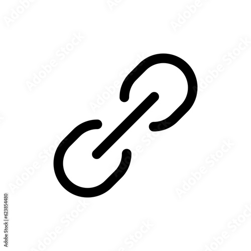 Link icon, attach link chain icon . internet url icon symbol . connection, attachment, connect, hyperlink icons button	
