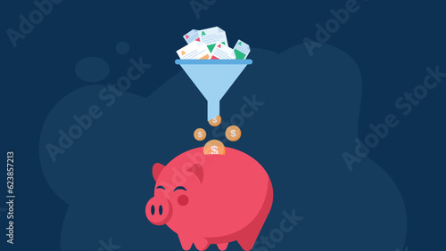 affordable content curation flat graphic illustration 