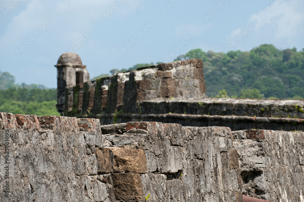 Fort of San Jerónimo de Portobelo ( XVII Century), Portobelo, Panama, Central America - stock photo