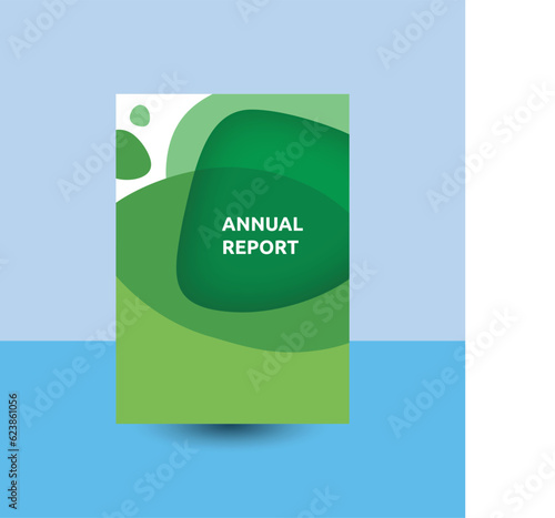 Annual business report cover template