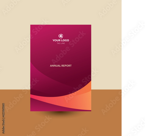 Annual business report cover template
