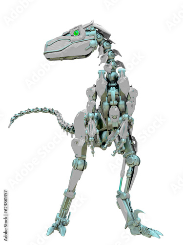 velociraptor robot stand up