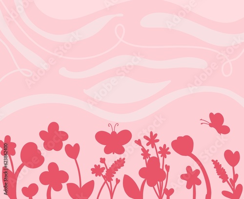 Pink flower background image