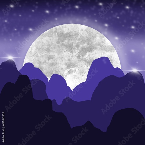 Full moon at night