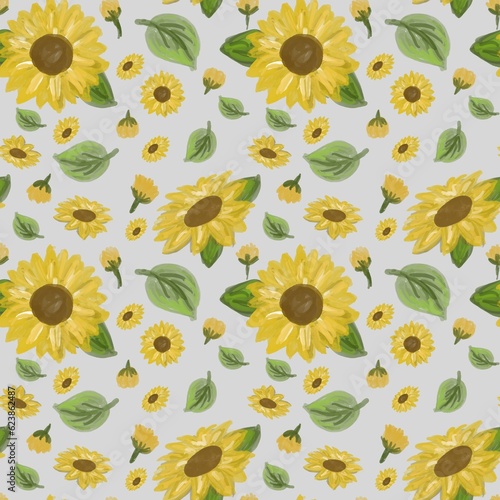 Sunflowers pattern
