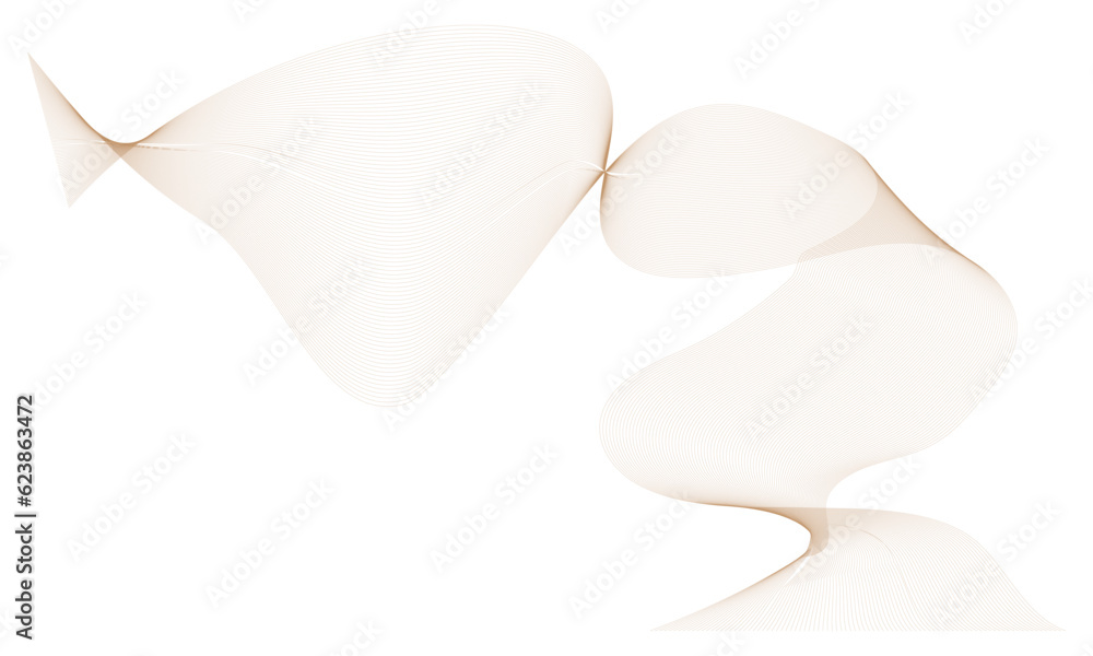 Curly waves abstract background beige shade multi waves line art vector pattern Curly waves abstract background beige shade multi waves line art vector pattern