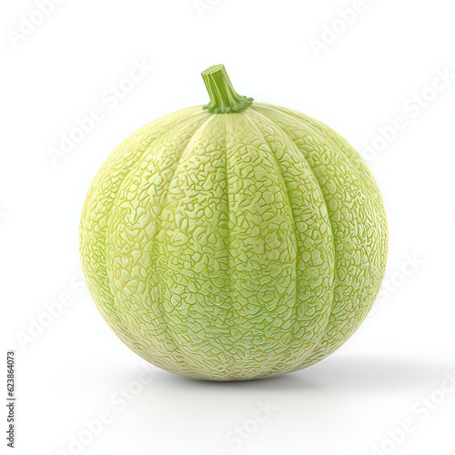 galia melon isolated on whitebackground