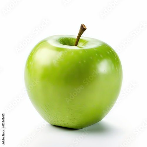 green apple isolated on whitebackground