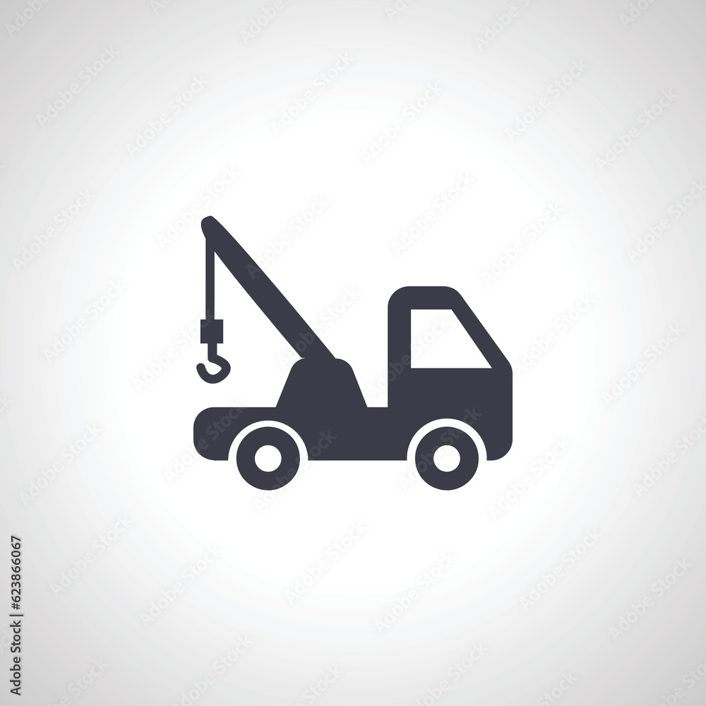 Tow truck icon, Tow truck icon. Tow truck icon, Tow truck icon.