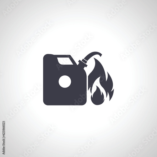 petrol canister icon, jerrycan icon. fuel sign
