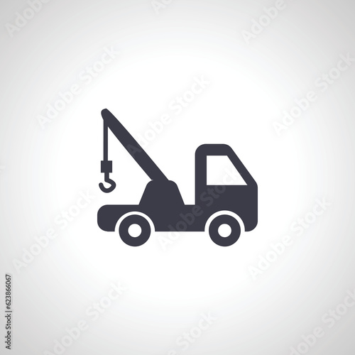 Tow truck icon, Tow truck icon.