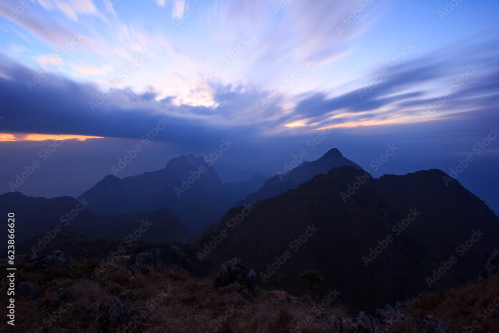 the mountains Doi Luang Chiang Dao, Chiang Mai,Thaila the mountains Doi Luang Chiang Dao, Chiang Mai,Thaila