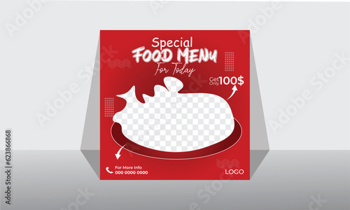 Testy Food Social Media Post Design