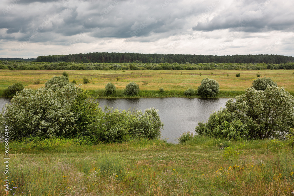 Landscape with Dragatske lake close to Sarny, Rivne region, Ukraine. Landscape with Dragatske lake close to Sarny, Rivne region, Ukraine.