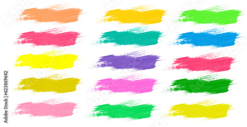 Rainbow watercolor brush st...