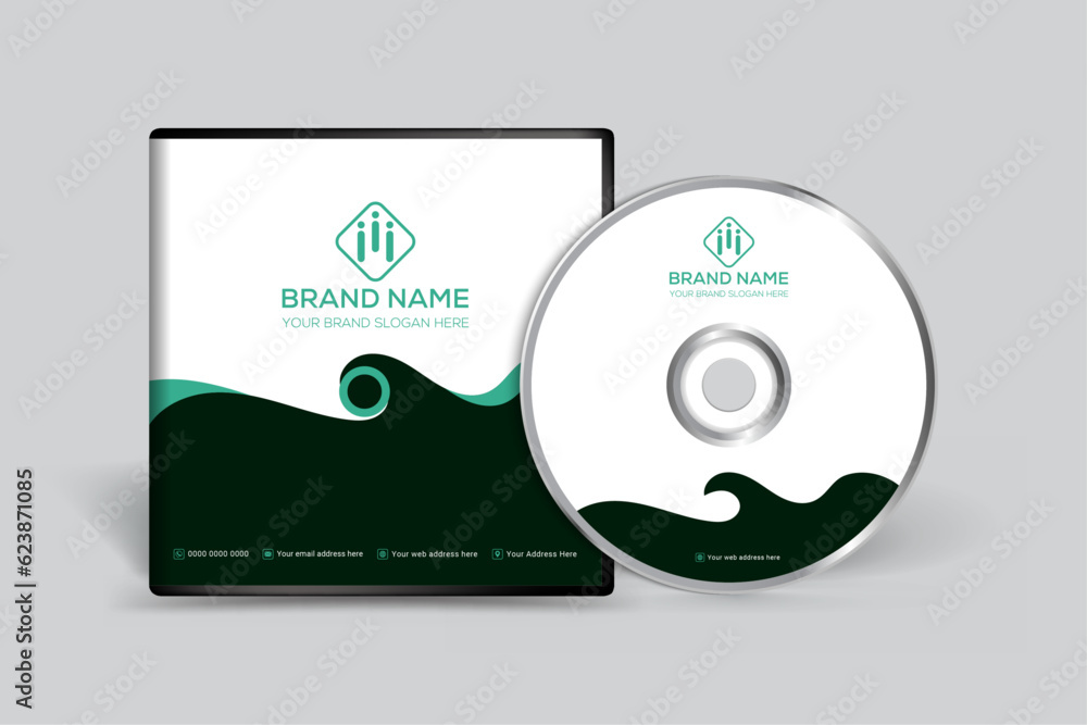 Black shape CD cover design