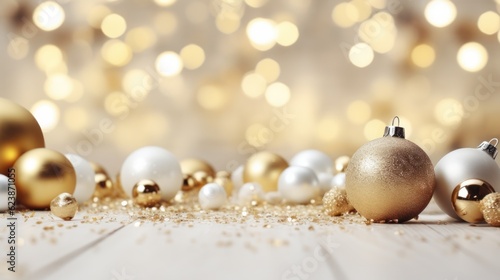 Christmas background.  Illustration AI Generative.