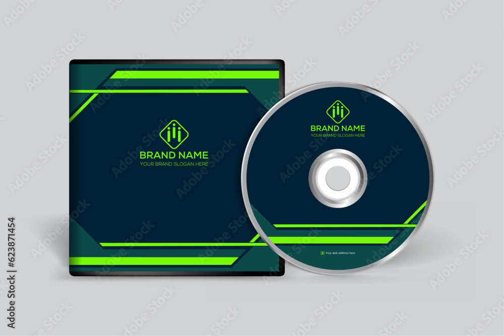 Set of modern professional CD cover design