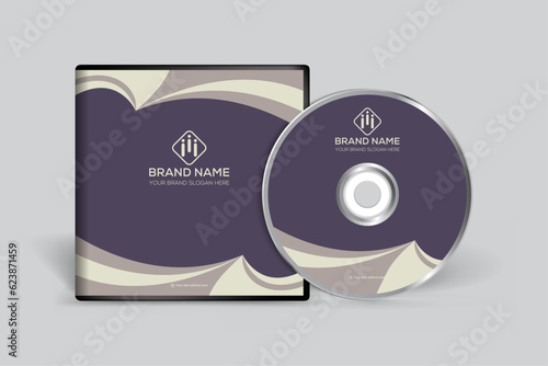 Clean minimal CD cover template
