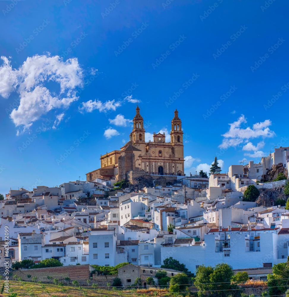  Olvera, one of the famous white villages in the province of Cadiz in Spain.