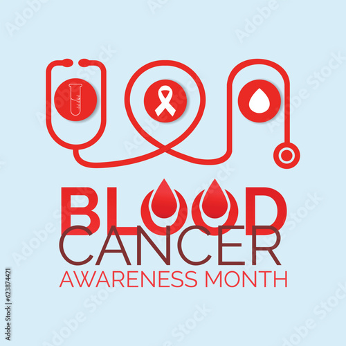 Blood Cancer awareness month .Banner and poster design. Vector art.