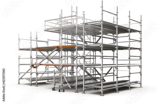 Steel scaffolding