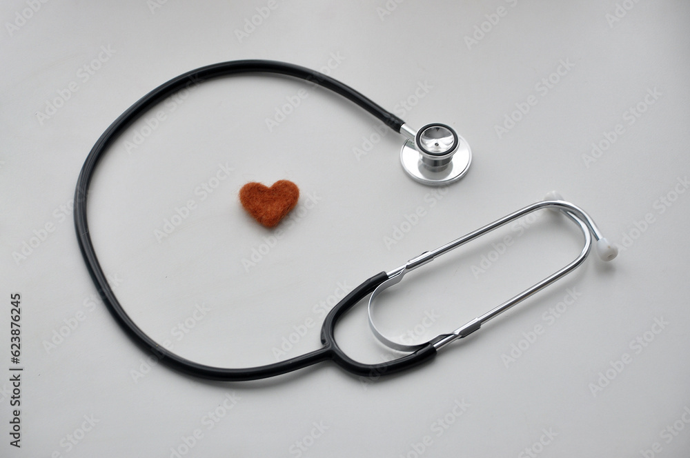 estetoscópio medicinal com coração, dia internacional da saúde estetoscópio medicinal com coração, dia internacional da saúde