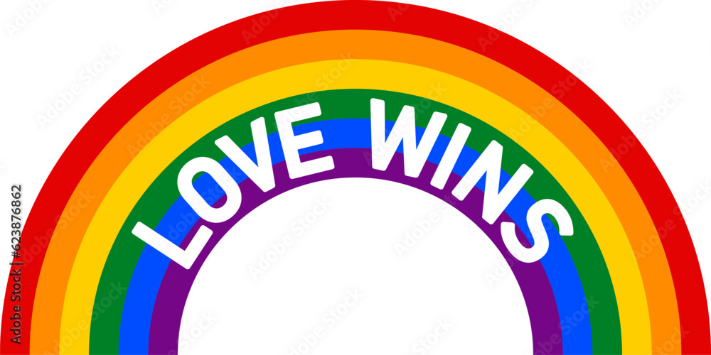 Fototapeta premium 虹 （LOVR WINS） / LGBT / LGBTQ 