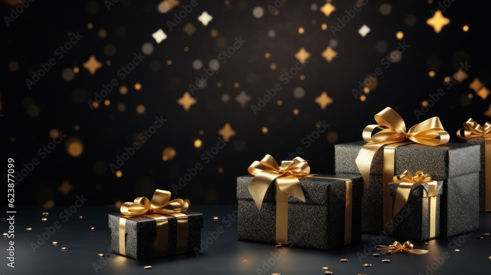 Black Friday, background, sale, banner. Generative AI Black Friday, background, sale, banner. Generative AI