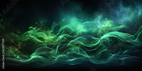 Energy green Flow Background. Abstract green background