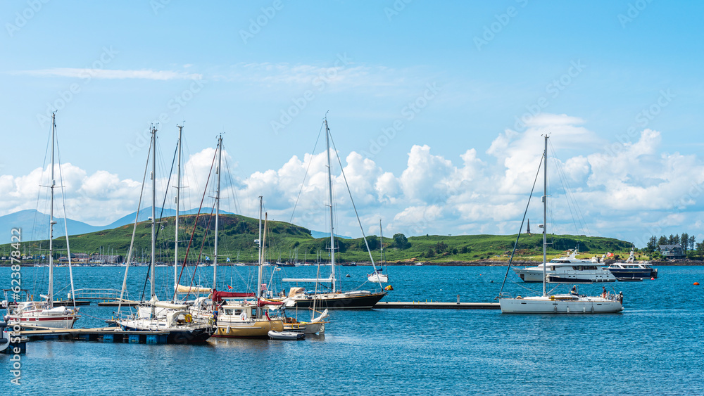 Oban Bay and Marina, Oban, Argyll and Bute, Scotland, UK