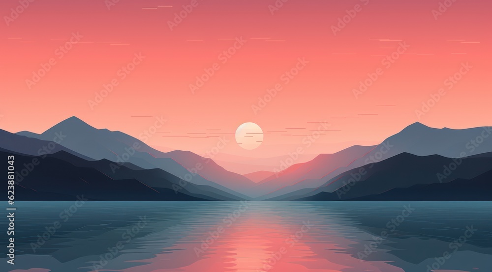 minimalist Vector landscape